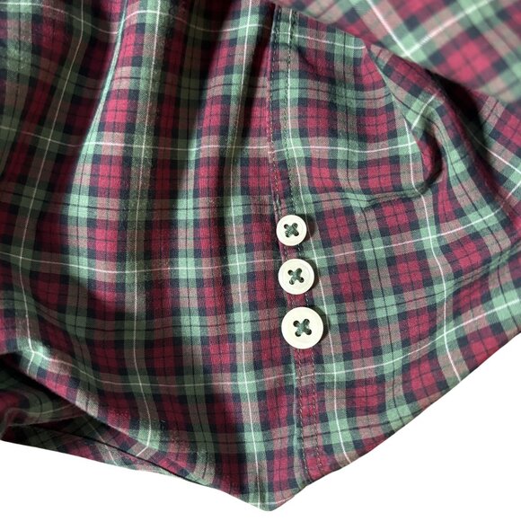 Ralph Lauren casual Mens Red & Green Plaid Button-Down Shirt Size XXL preppy - Picture 7 of 10